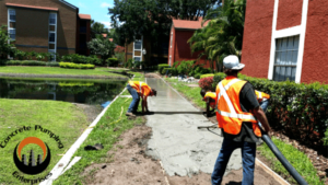 Sidewalk Concrete Pumping