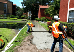 Sidewalk Concrete Pumping