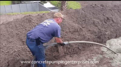 Concrete Delivery, No More Wheelbarrows